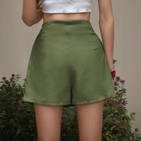Womens Culottes With Tassel Detailing And An Asymmetrical Hem Featuring A Linen Look Short Design