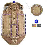 Malinois Large Dog Dog Hand Holding Rope Chest Vest Combat Clothes Dog Leash Dog Backpack Special Training Straps For Going Out