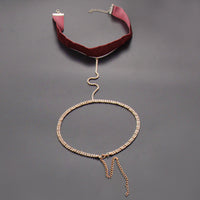 Fashion Minimalist Claw Diamond Full Diamond Body Chain