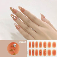 Laser Bronzing Flower Butterfly Nail Sticker