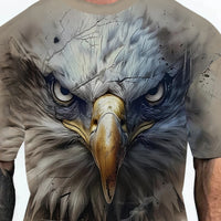 European And American Adult Men's T-shirt Cross-border Non-hooded Short Sleeve