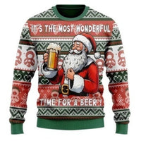 Christmas Carnival Christmas Gift Unisex Padded Crew-Neck Sweater New Fashionable Sweater