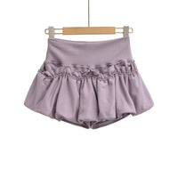 Lace Lantern Bud Mini Skirt For Women