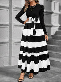 Fashionable And Elegant Printed Loose-Fitting Dress For Women