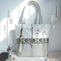 Artistic Retro Canvas Chinese Style Shoulder Handbag