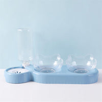 Protect Cervical Vertebrae And Prevent Overturning Double Food Bowl