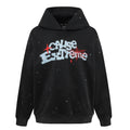 American Splash-ink Letter Printed Hoodie