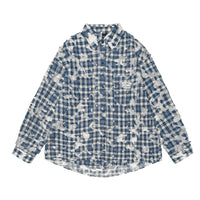 Fashion Personality Plaid Long-sleeved Shirt Men