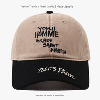 Big Head Circumference Peaked Cap Fashion Trendy Baseball Cap For Men