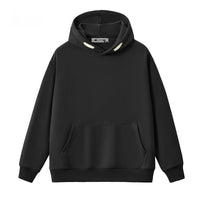 Autumn Trendy Korean Preppy Style Solid Color Pullover Hooded Loose Sweater Men