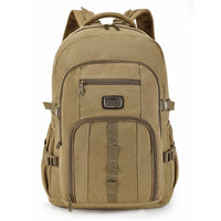 Durable Large Capacity Canvas Backpack Retro Computer Backpack Travel & Outdoor Sports