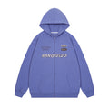 High Street American Letter Printed Hooded Jacket Men