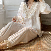 Princess-style Thickened Long-sleeve Loungewear Set