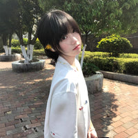 High-street Colorful Embroidered Off-shoulder T-shirt