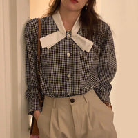Womens Relaxed-fit Casual Mid-length Blue Shirt