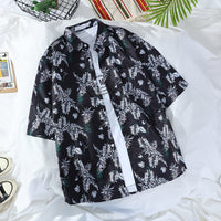 Retro Men's And Women's Loose Couple's Seaside Shirt