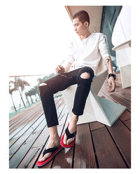 Men's beach shoes flip flops casual