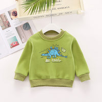 Children plus velvet thick autumn and winter sweater