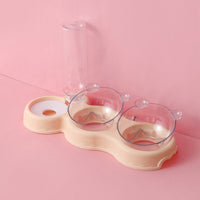 Pet Supplies Cat Double Bowl Automatic Drinking Water