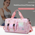 Colorful Pearlescent Yoga Fitness Bag With Dry-wet Separation