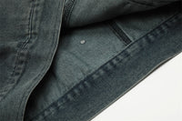 Punk Distressed Denim Jacket Coat Men