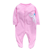 Baby cotton print jumpsuit