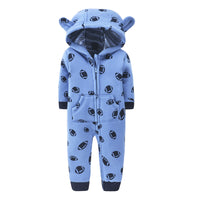 Double layer sweater baby one-piece romper