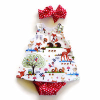 Baby Girl Animal Skirt Suit