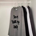 American Retro Design Letter Jacquard Round Neck Sweater For Men And Women