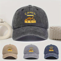 Mens Outdoor Simple All-Match Embroidered Letter Baseball Cap
