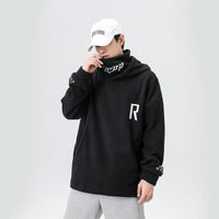 Rocker Fleece Sweater Turtleneck Hooded