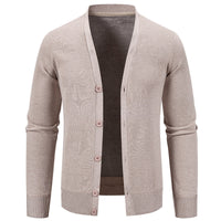 Solid Color Warm Simple Versatile Knit Sweater