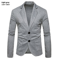 Simple Lapel Two-button Single Western Coat