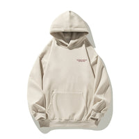 American Retro Hooded Sweater Men's Autumn Puff Print Coat