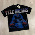 Retro Figure Printed Summer High Street Men And Women Loose Leisure Washed-out Distressed Short Sleeve