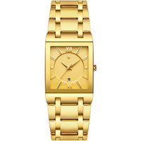 Automatic Non-mechanical Square Men's Steel Belt Quartz Watch