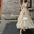 Summer Beach Vibe Ruffle-Trimmed Dress
