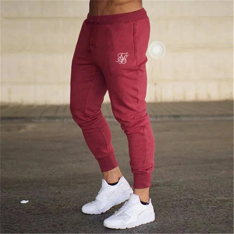 Sports Pants Men's Fitness Pants Solid Color Fashion Casual Pants