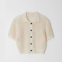 Exotic Rib-knit Cuff Casual Fashion Style Slim-fit Knitted Cardigan Top