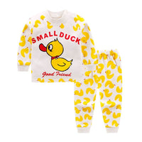 Pure cotton two-piece suit for boys and girls