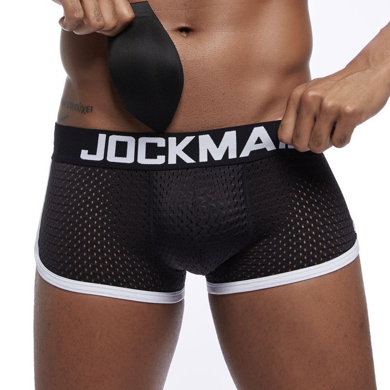 New Mesh Front And Back Buttocks Men's Boxer Briefs