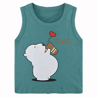 Children's cotton sleeveless vest