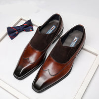 Men's Business Casual Leather Shoes Pointed Toe