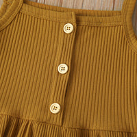 Two-piece suit with suspenders