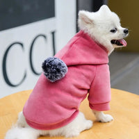 Pet Dog Cat Clothes Fleece Hooded Hairball Coat Jacket Winter Kitty Small Medium Dogs Cats Cool Pajamas Chihuahua