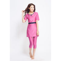 Thin split skirt with belly covering