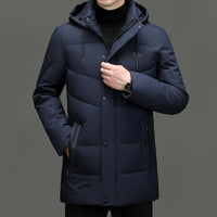 Down Cotton-padded Jacket Korean Casual Fall Winter Coat Men
