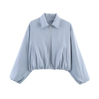 Hem-zip Jacket Baseball Uniform Coat Womens