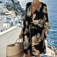 Colorful Abstract Multi-pattern Handmade Dress