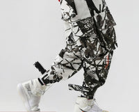 Europe and the United States street loose multi-pocket INS casual beam pants